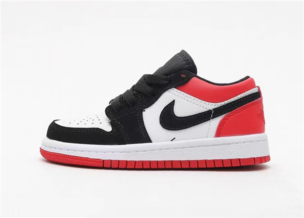 Youth Running Weapon Air Jordan 1 Black/Red/White Low Top Shoes 0082 Youth Running Weapon Air Jordan 1 Black/Red/White Low Top Shoes 0082
